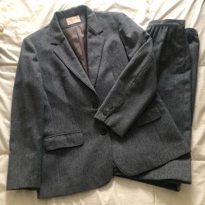 Vintage Pendleton Gray Skirt Suit